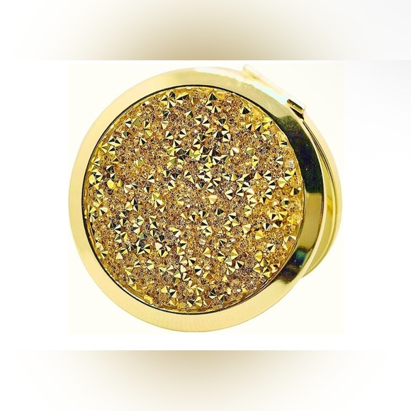 💛Gold Glitter Compact Mirror/NIP - Picture 5 of 7